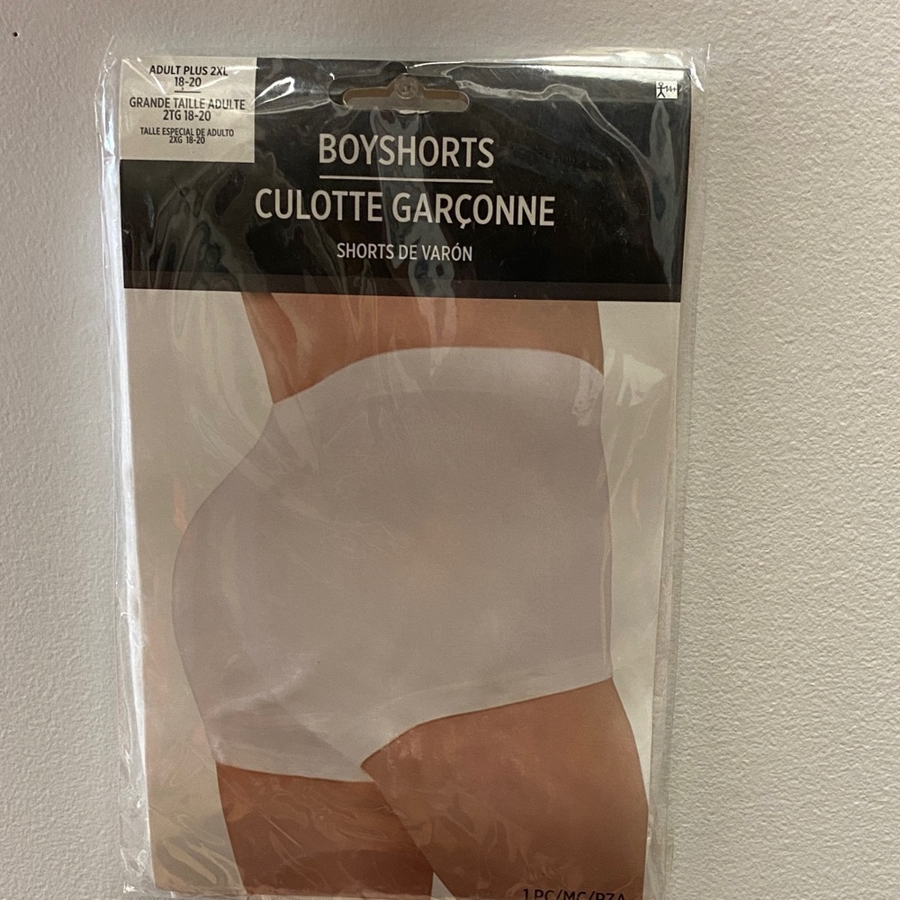Plus size White boyshorts Halloween costume accessories
